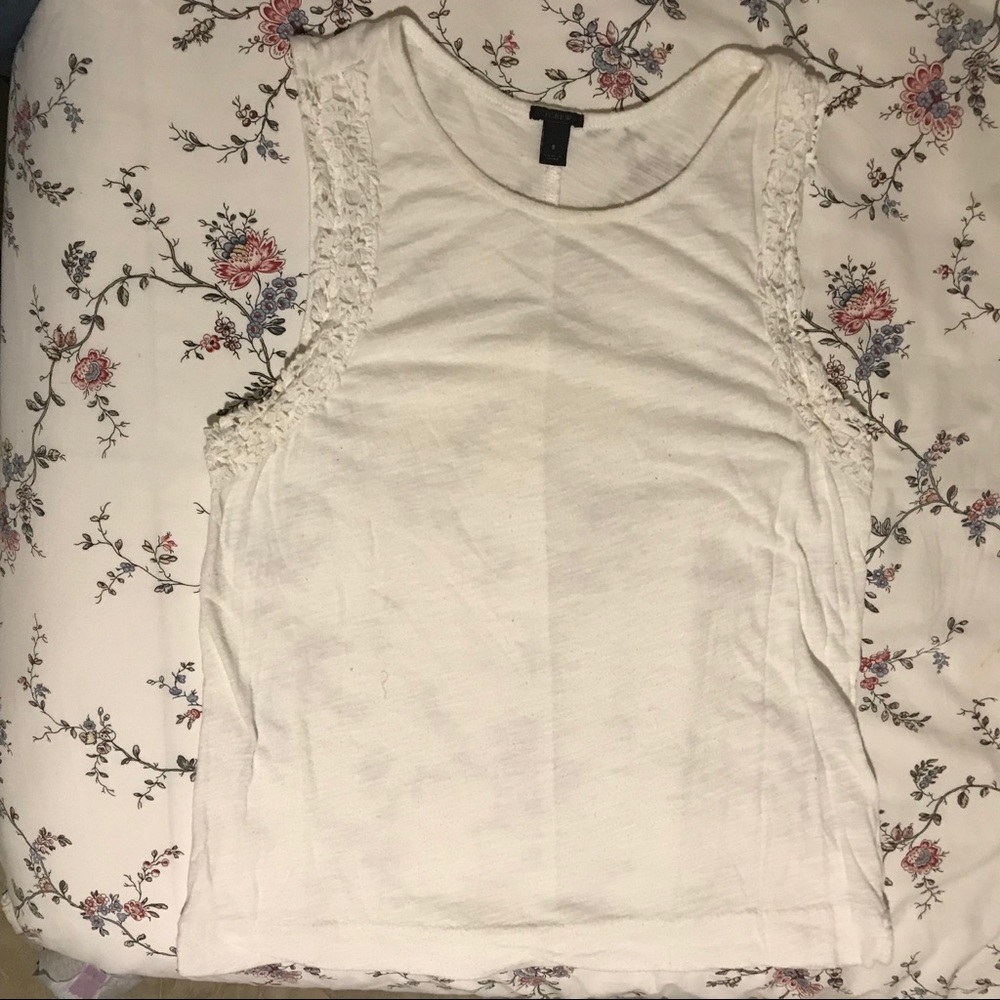J Crew White Tank